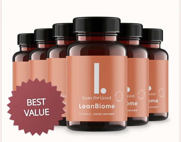 Six bottles of LeanBiome — 6-month supply, best value