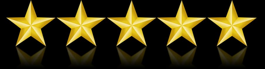Five-star rating graphic
